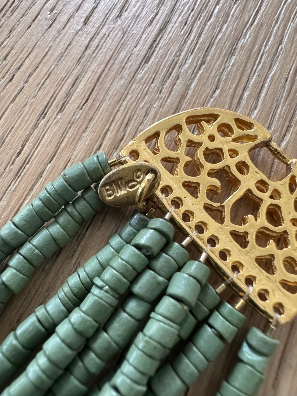 Bobi Marini Mitu Gold Plated And Ceramic Beaded Bracelet - Picture 5 of 6